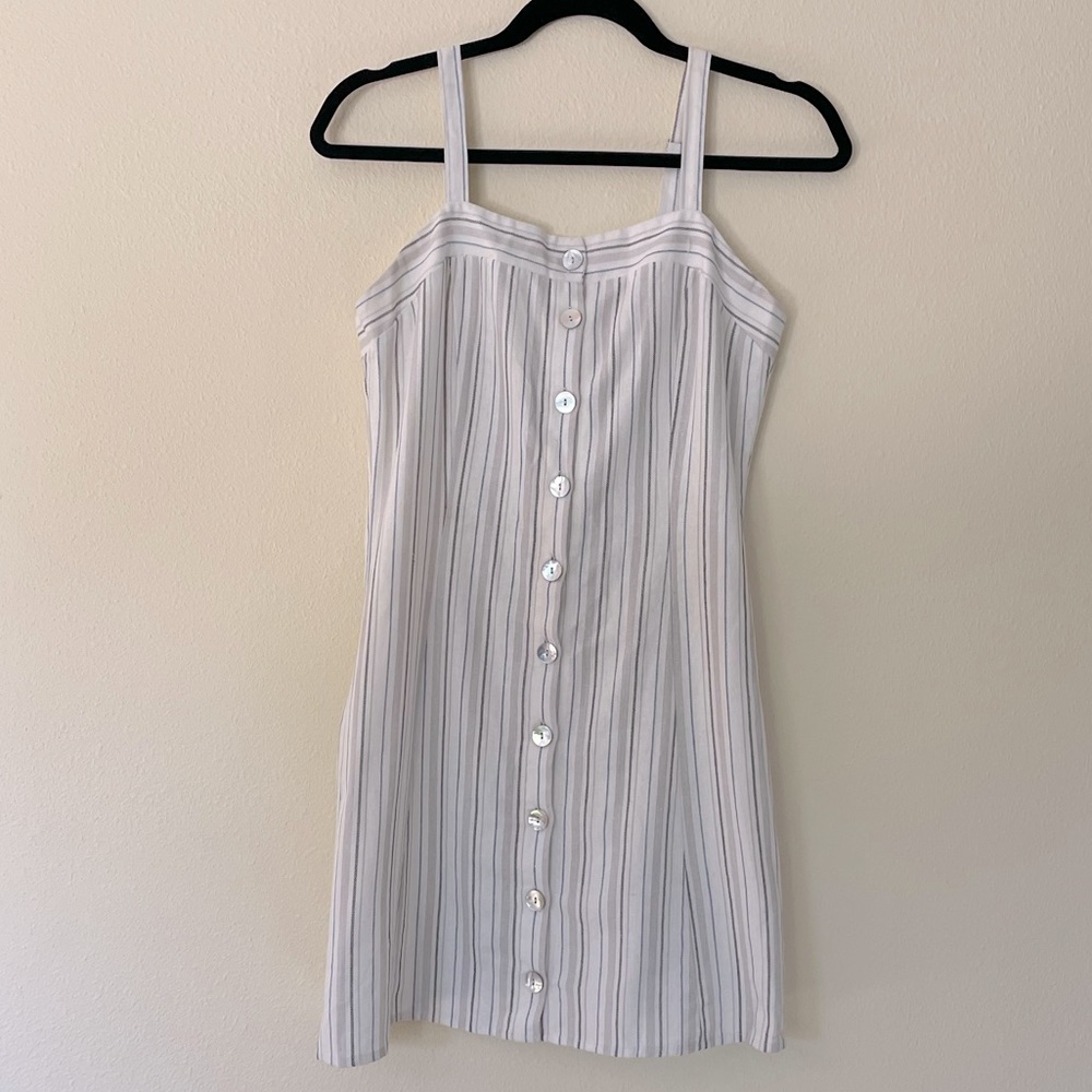 LA Hearts Dress Pinstripe Size Large